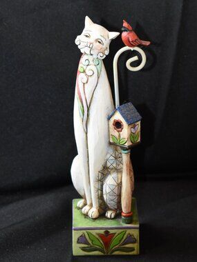 2007 Jim Shore Heartwood Creek Tilly with Red Cardinal by Enesco